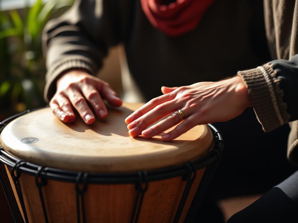 Djembe für Anfänger: die drei Grundschläge