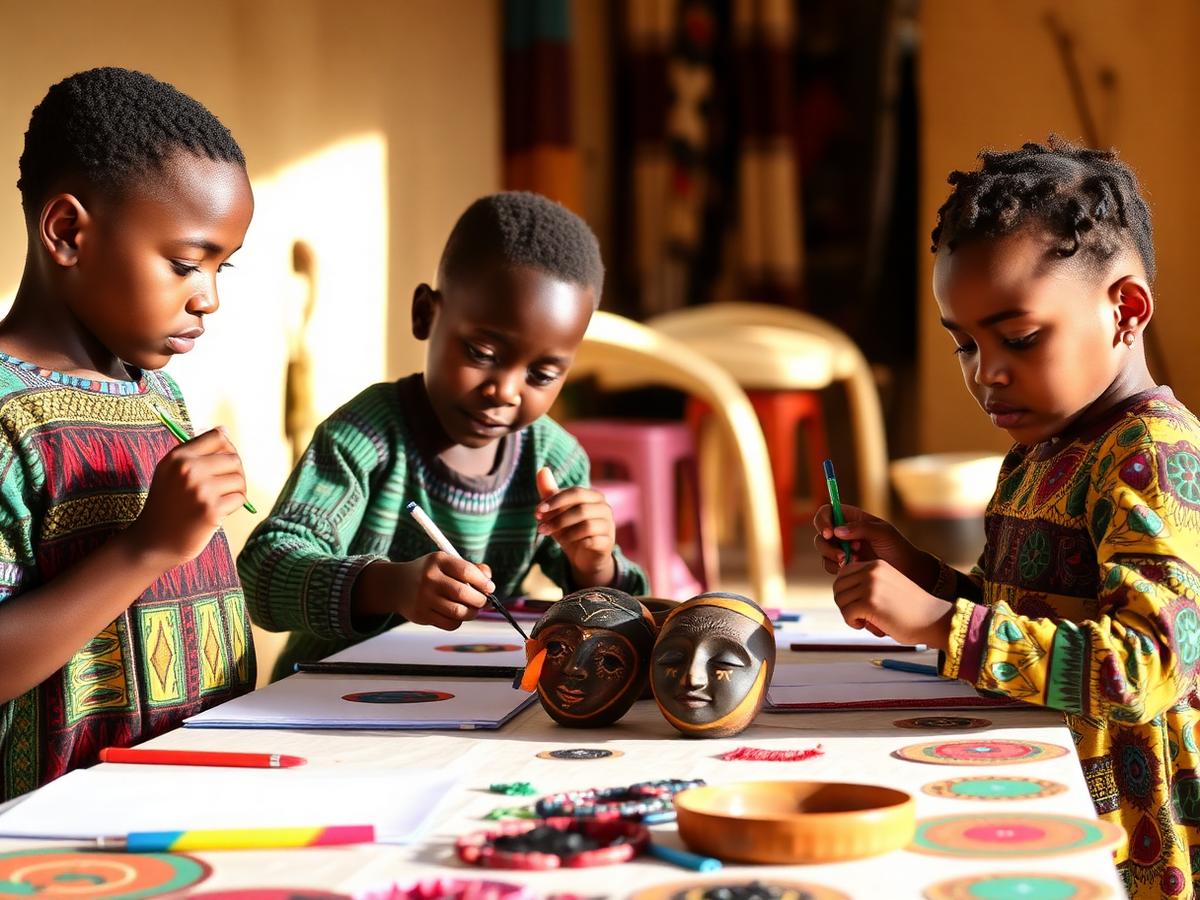 Kreatives Gestalten mit afrikanischen Motiven